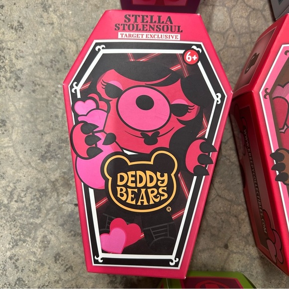 NEW SEALED SET 6 DEDDY BEARS 5" Coffin Plush Target Exclusive& Valentine Edition - Picture 8 of 14
